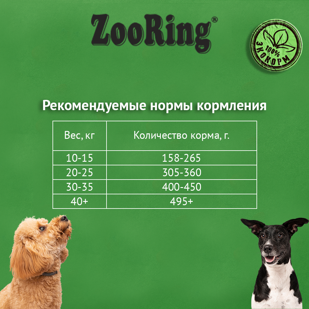 ZooRing — Adult Dog, белая рыба & рис с брокколи, с Г/Х